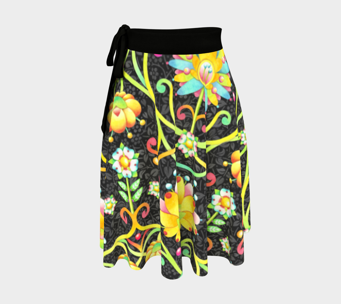Aperçu de Fantasy Damask Wrap Skirt