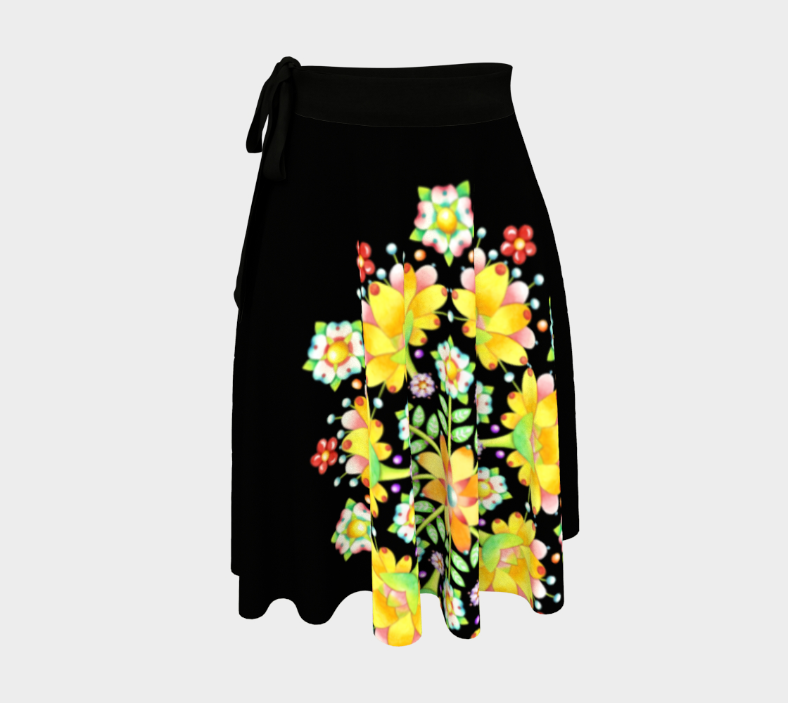 Aperçu de Flower Crown Placement Wrap Skirt