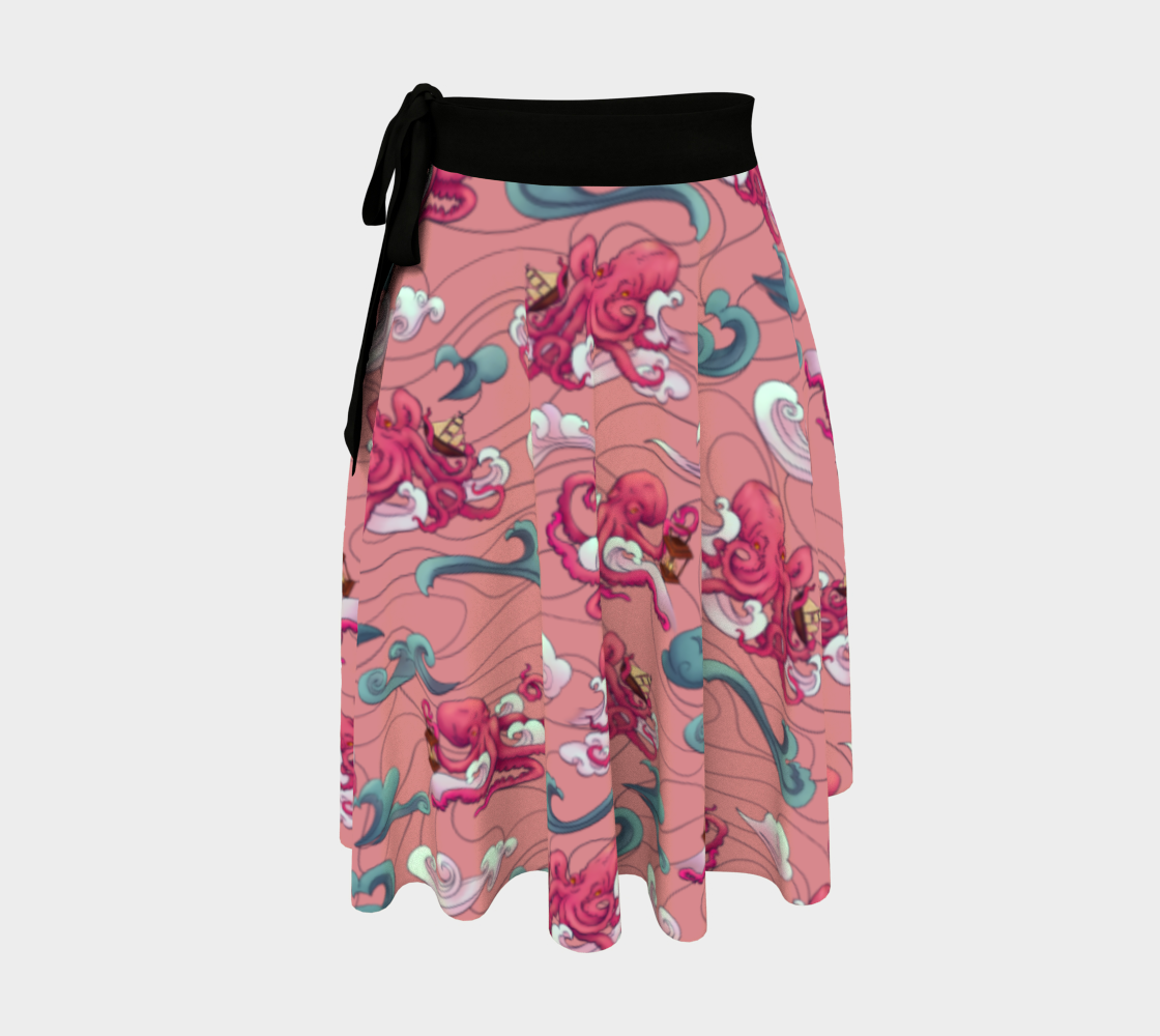 Octopus Rosé - Wrap Skirt  preview
