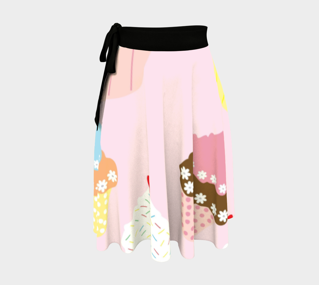 Cupcakes wrap skirt preview #1