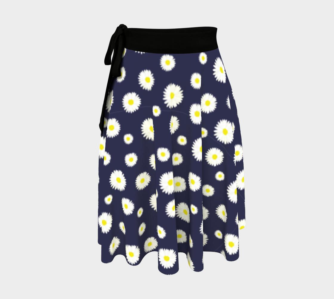 Aperçu 3D de Daisy, Daisy Wrap Skirt - Navy