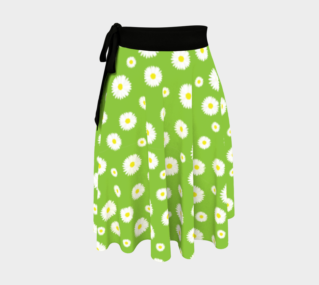 Aperçu de Daisy, Daisy Wrap Skirt - Green #1