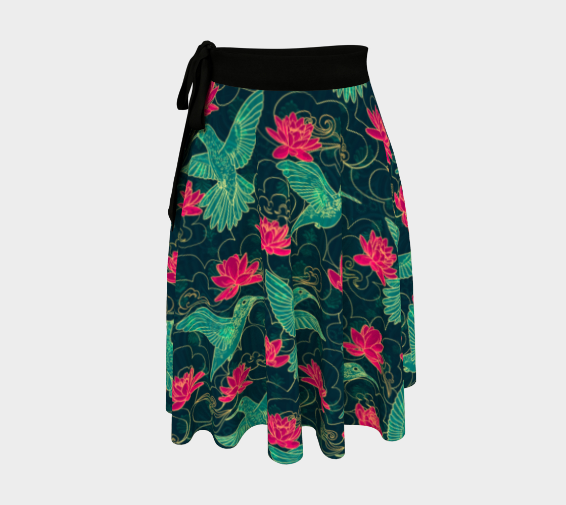 Hummingbirds Wrap Skirt  preview