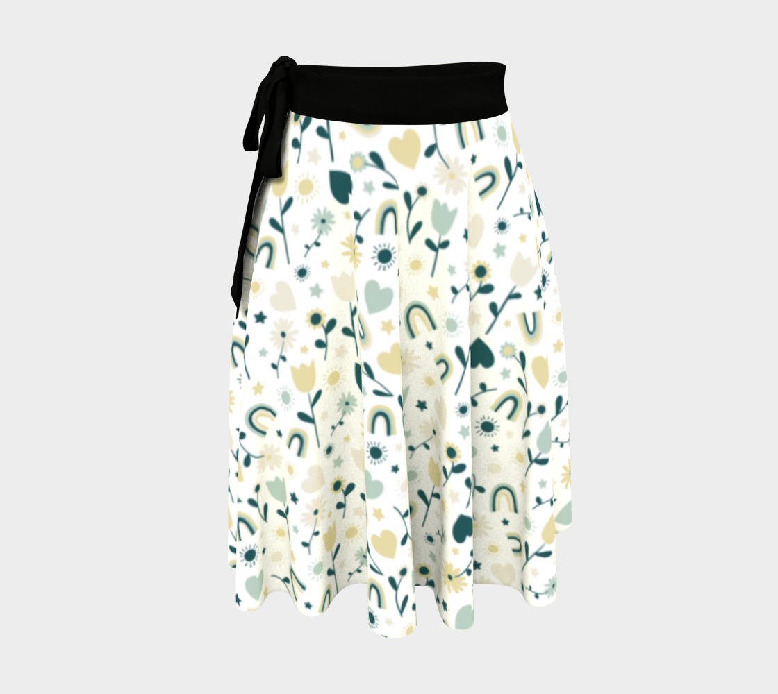 Flowers & Rainbows (white) preview #1