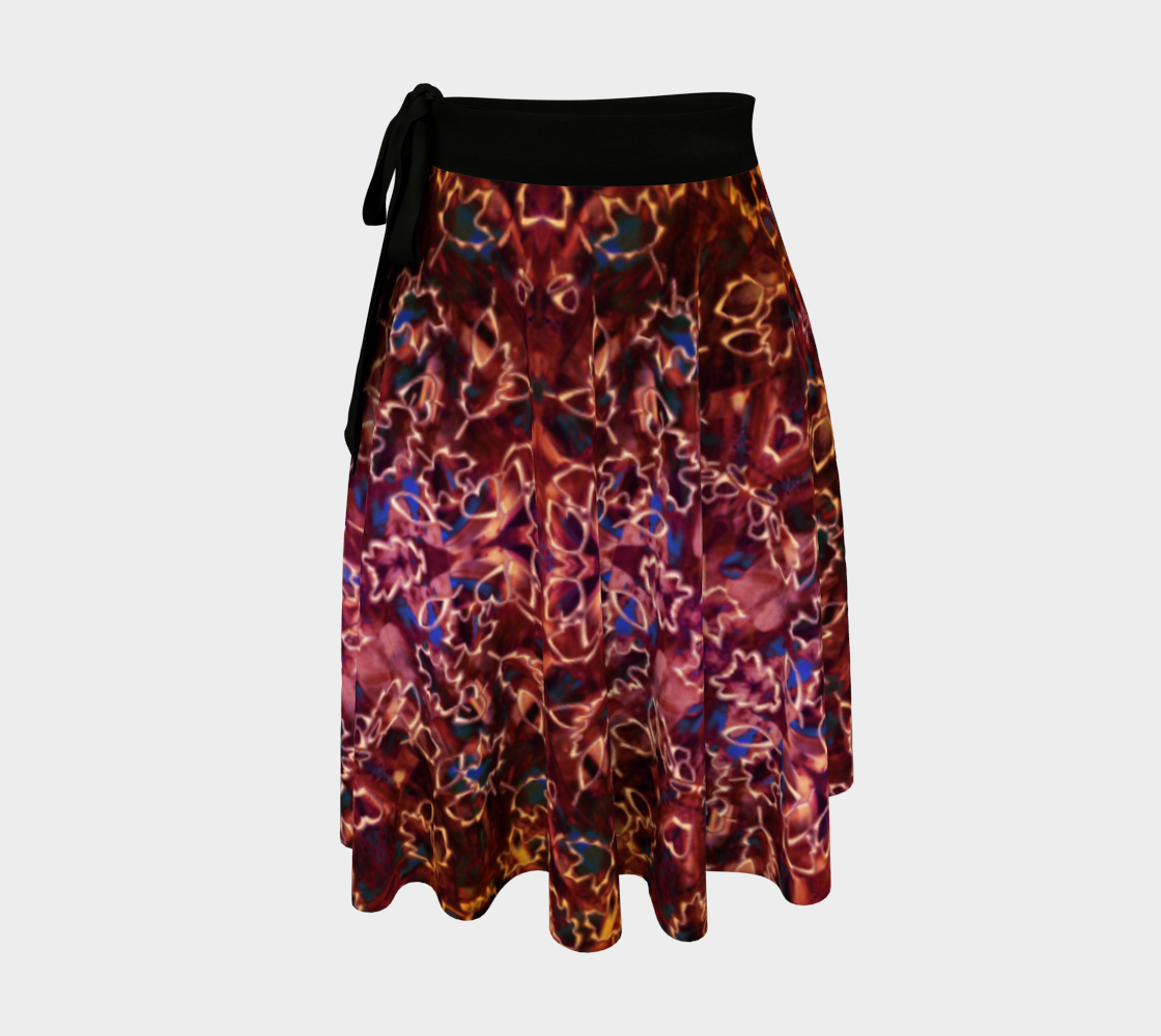 Leaf Brown Lace Wrap Skirt preview