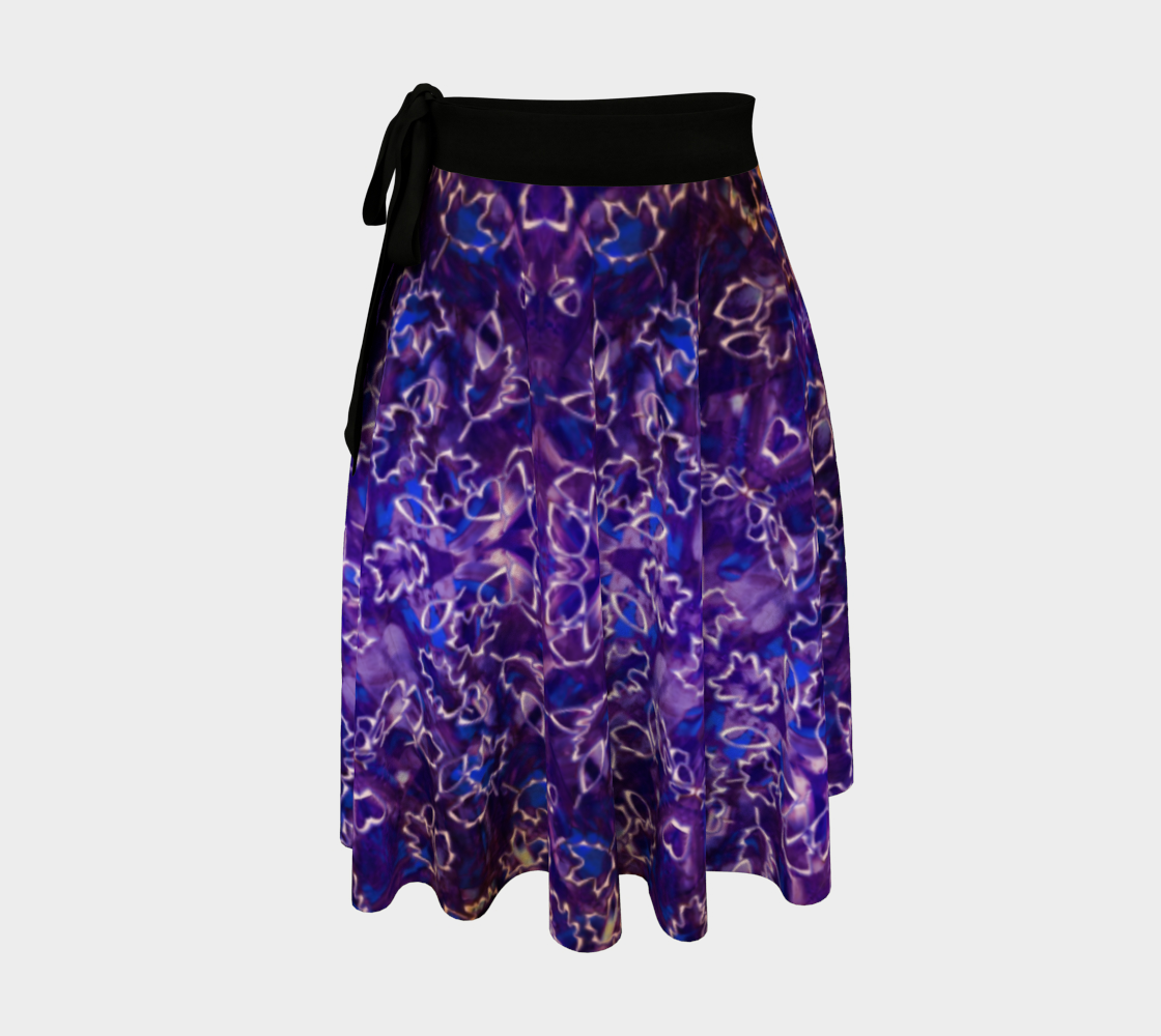 Leaf Purple Lace Wrap Skirt preview