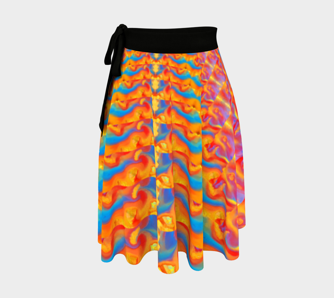Infinity Orange Wrap Skirt preview