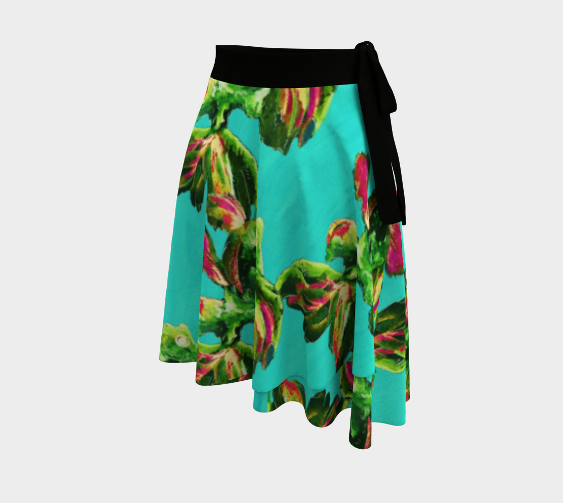 Many Green Goldfish Wrap Skirt preview #2