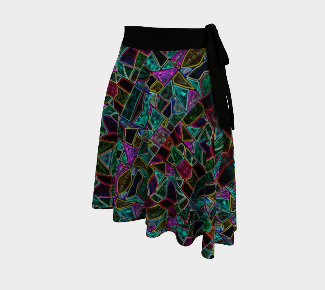 Detroit Kaleidoscope Wrap Skirt preview #2