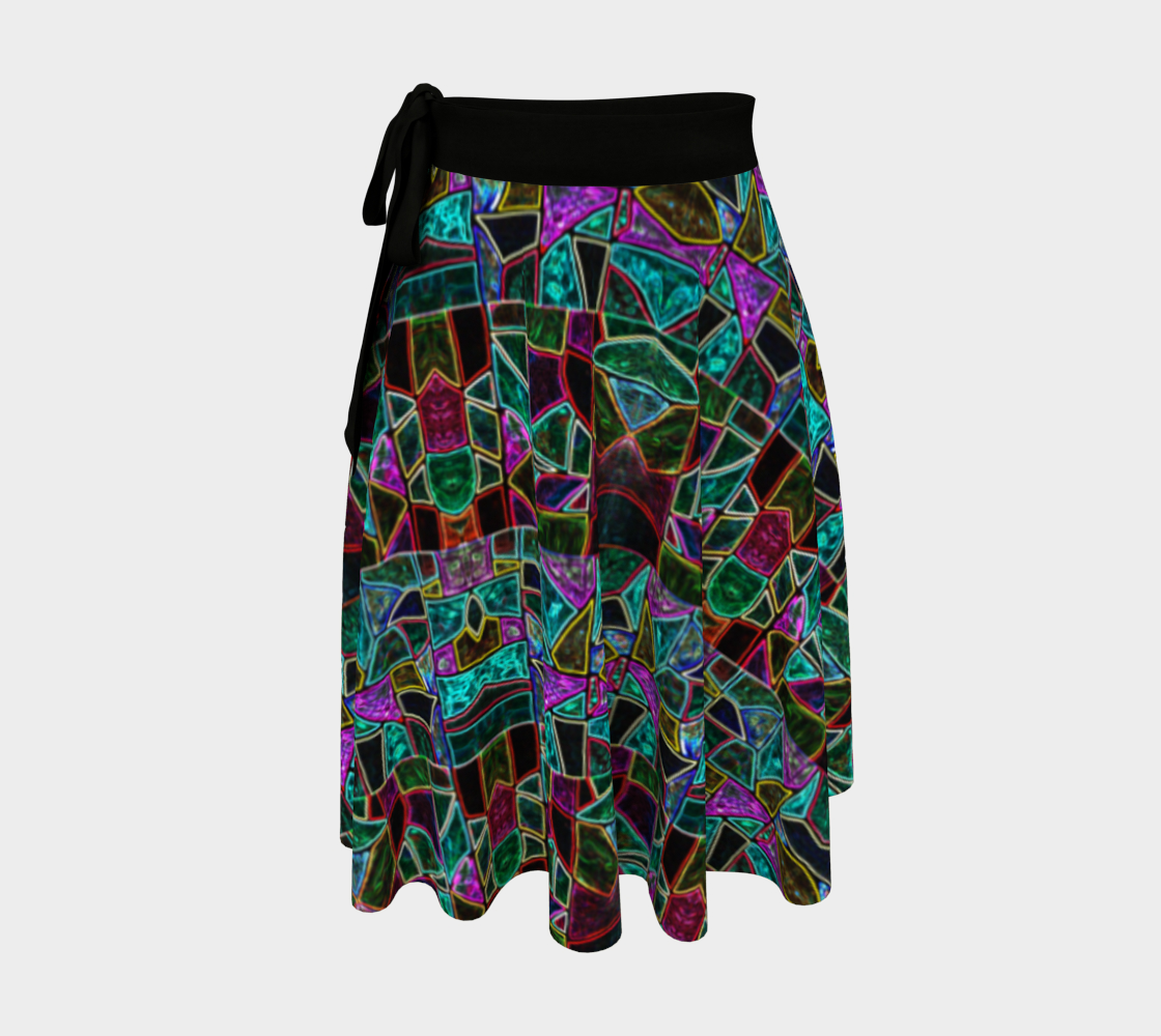 Detroit Kaleidoscope Wrap Skirt preview #1