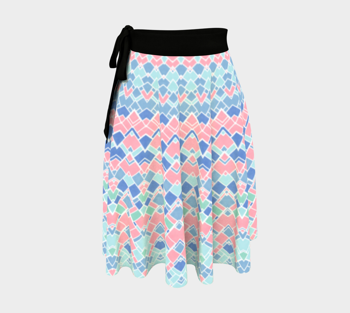 Groovy Boho Pastel Mondrian Mandala preview #1