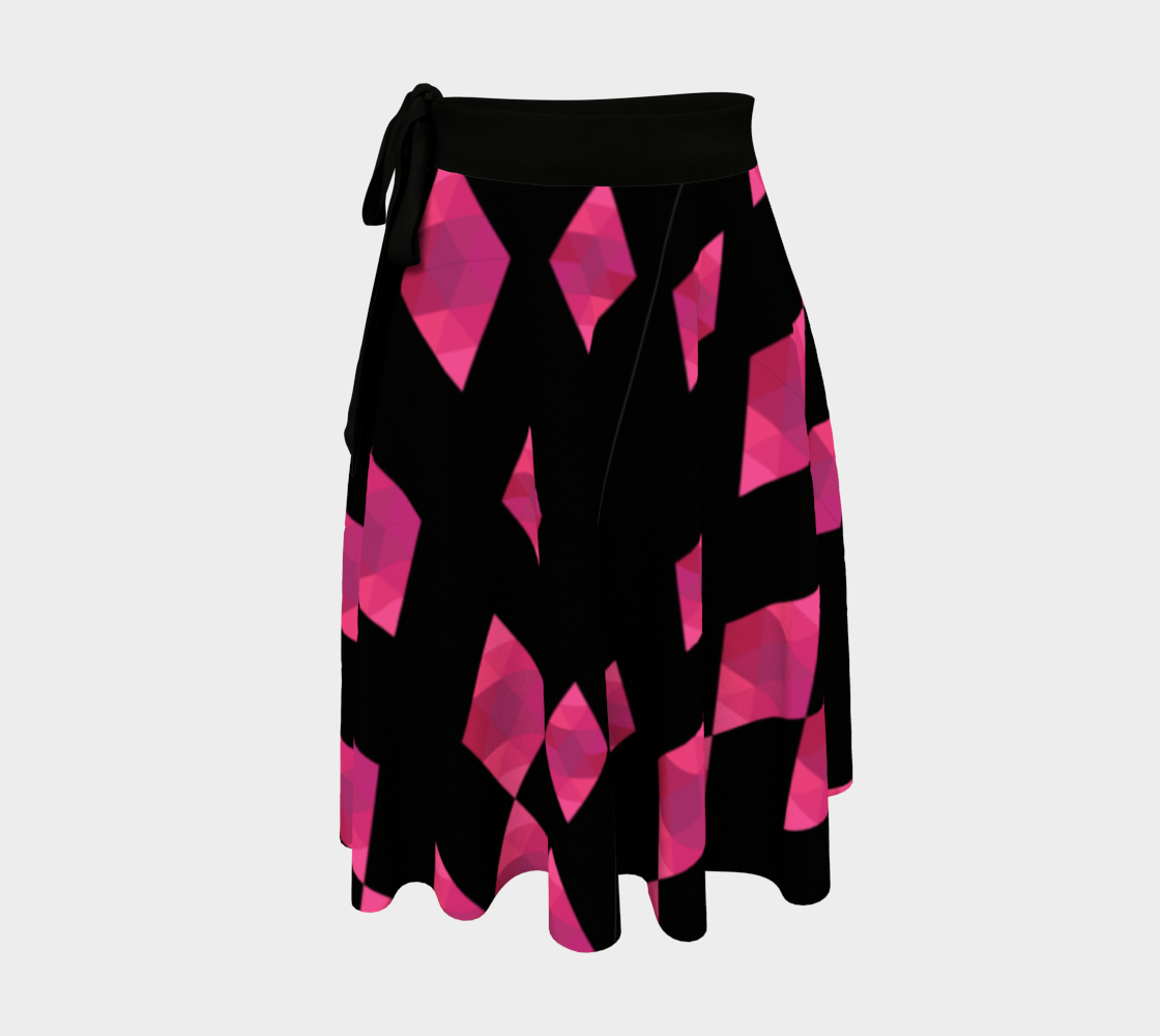 Classic Pink Diamond Wrap Skirt preview