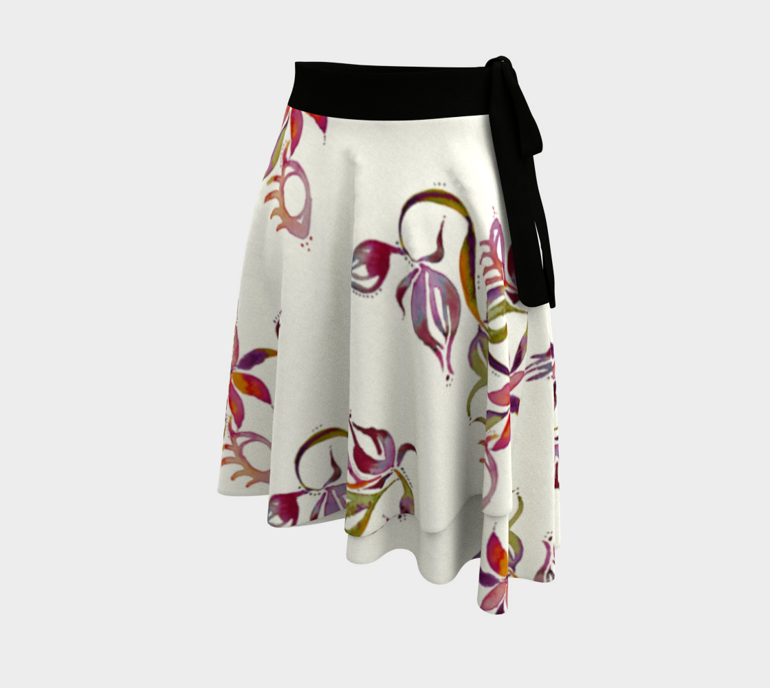 Surreal Flower II Wrap Skirt preview #2