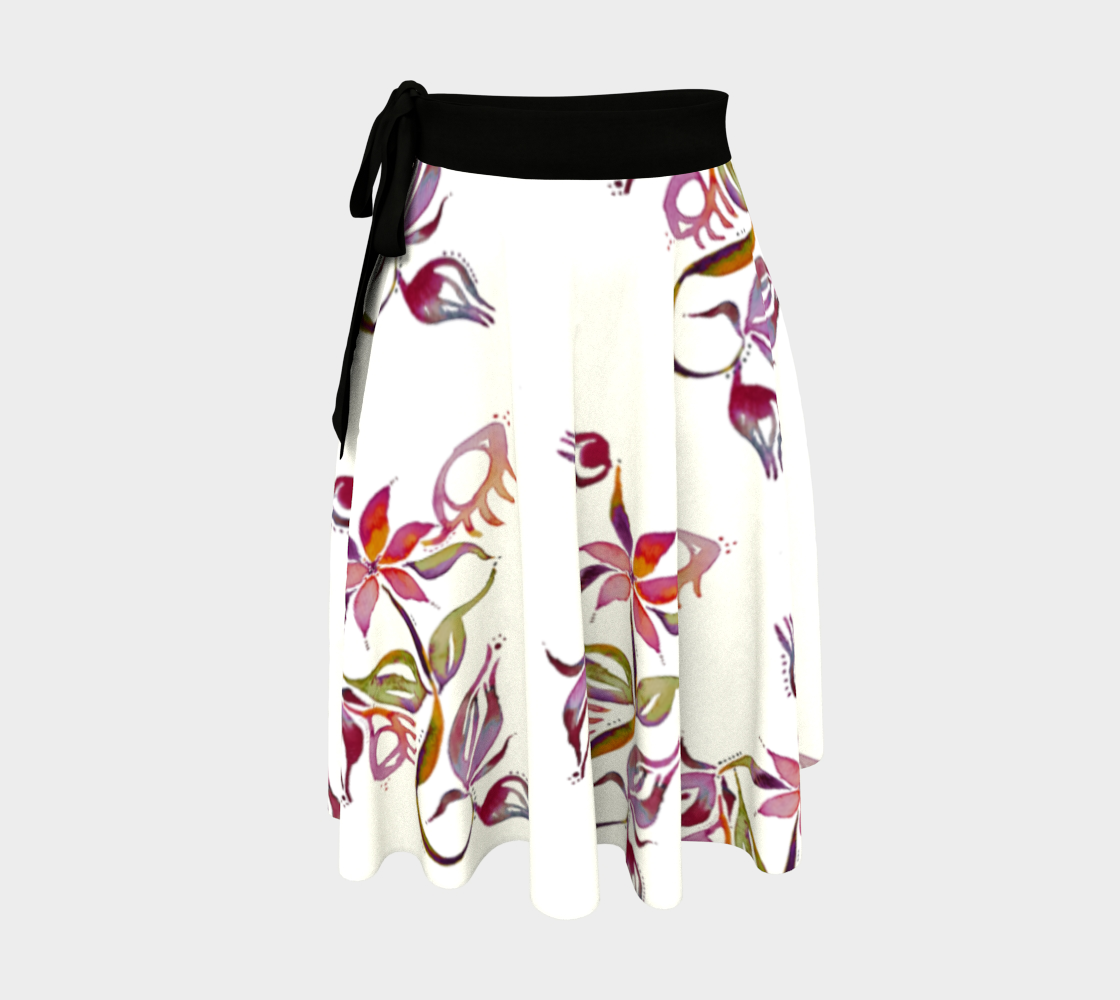 Surreal Flower II Wrap Skirt preview #1