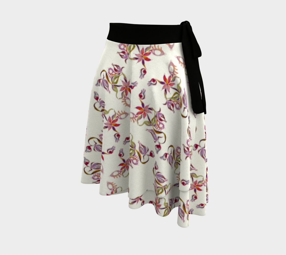 Surreal Flower II Wrap Skirt preview #2