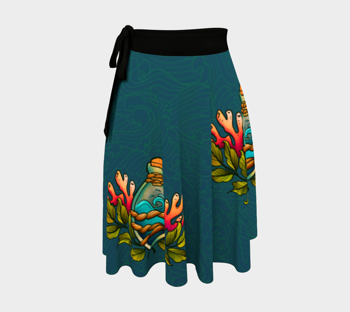 The Ocean in a Bottle Wrap Skirt preview
