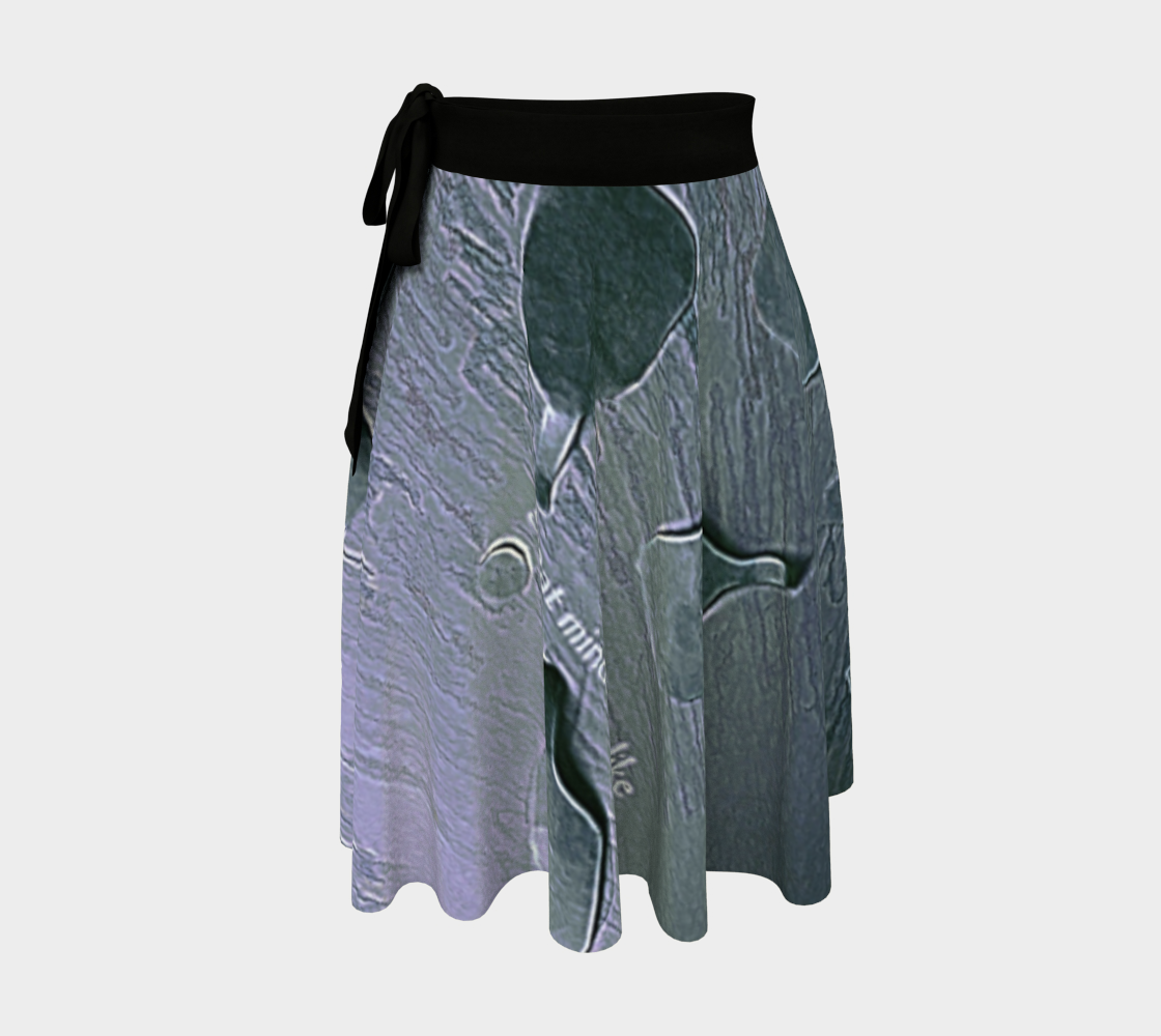 quote wear series, purple, pickleball artwear, wrap skirt preview