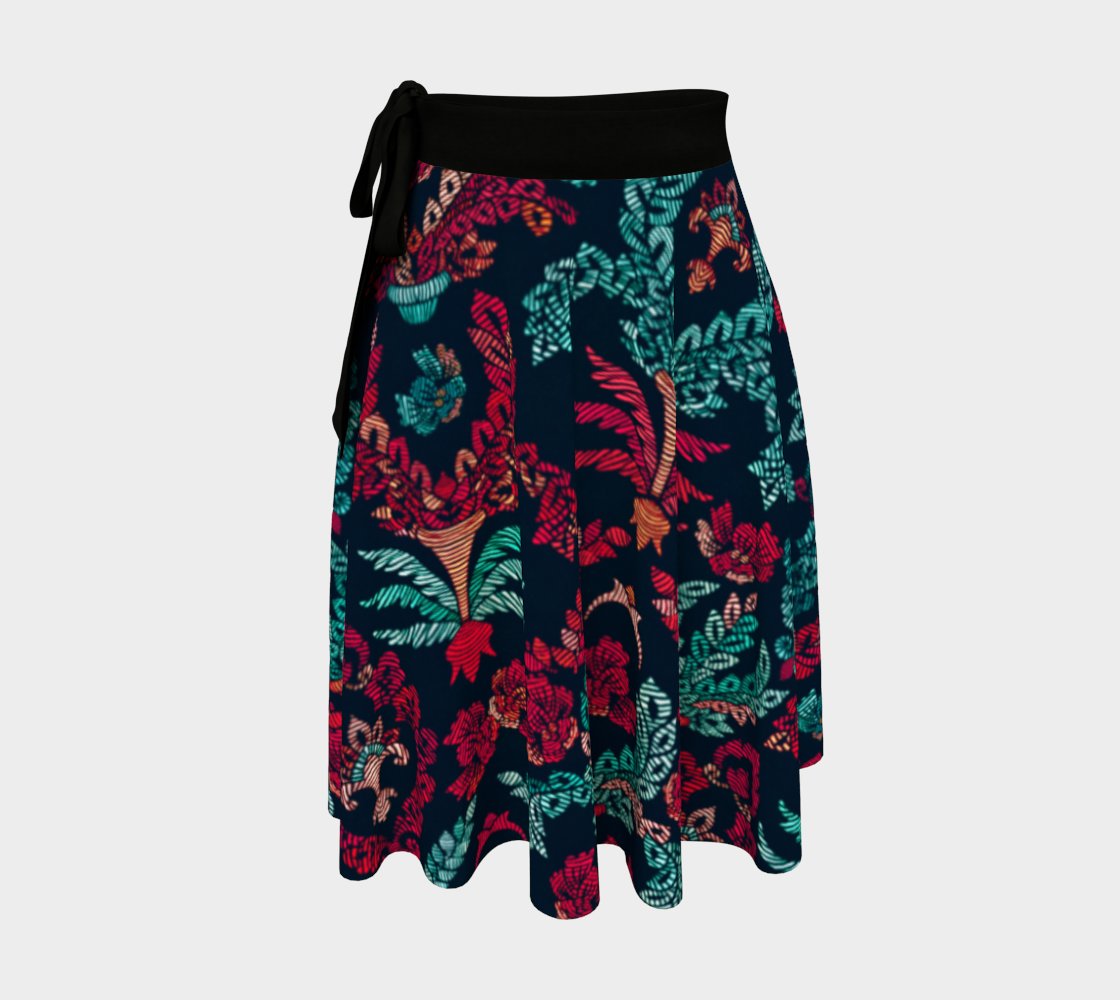 Damask Wrap Skirt  preview