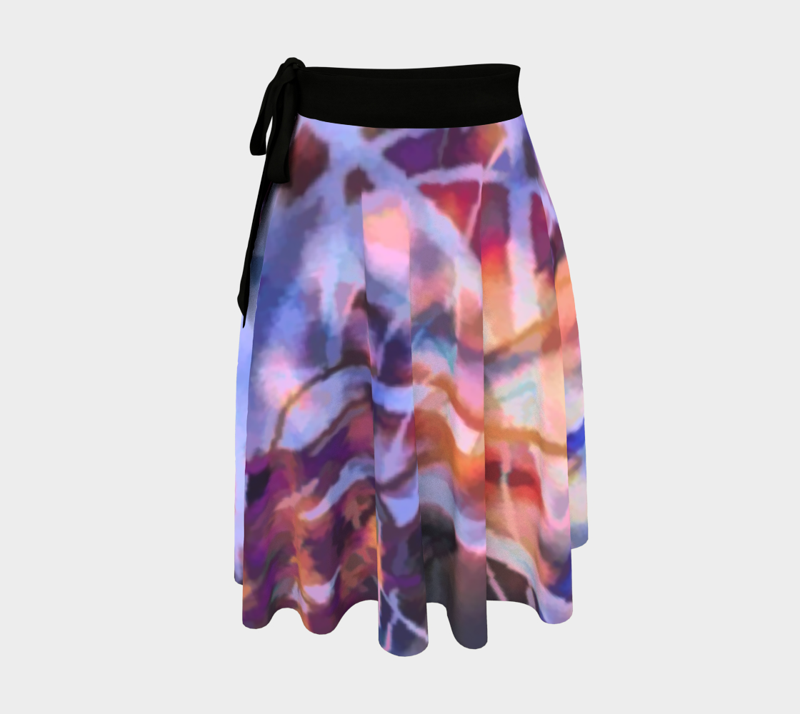 Coffee Cup Abstract Wrap Skirt preview