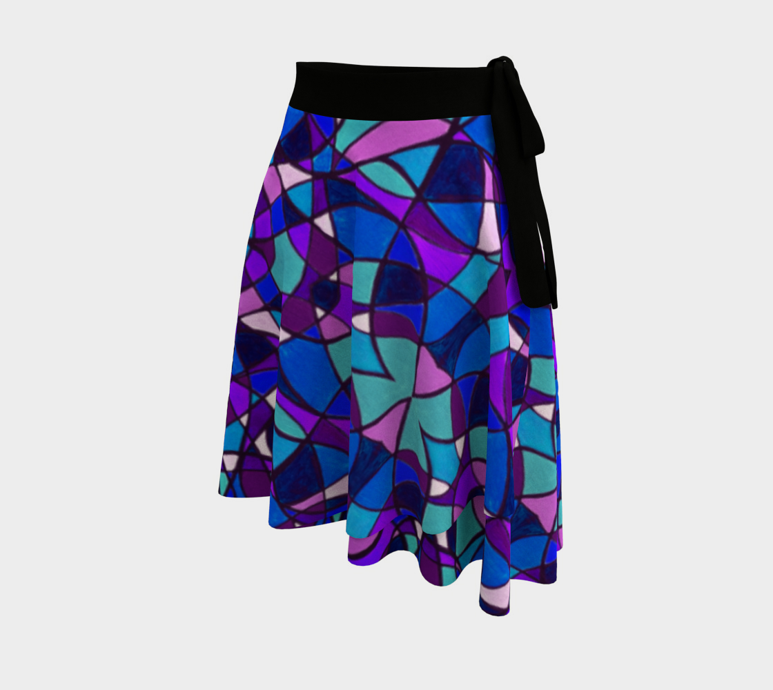 Peacock Stained Glass I Wrap Skirt thumbnail #3