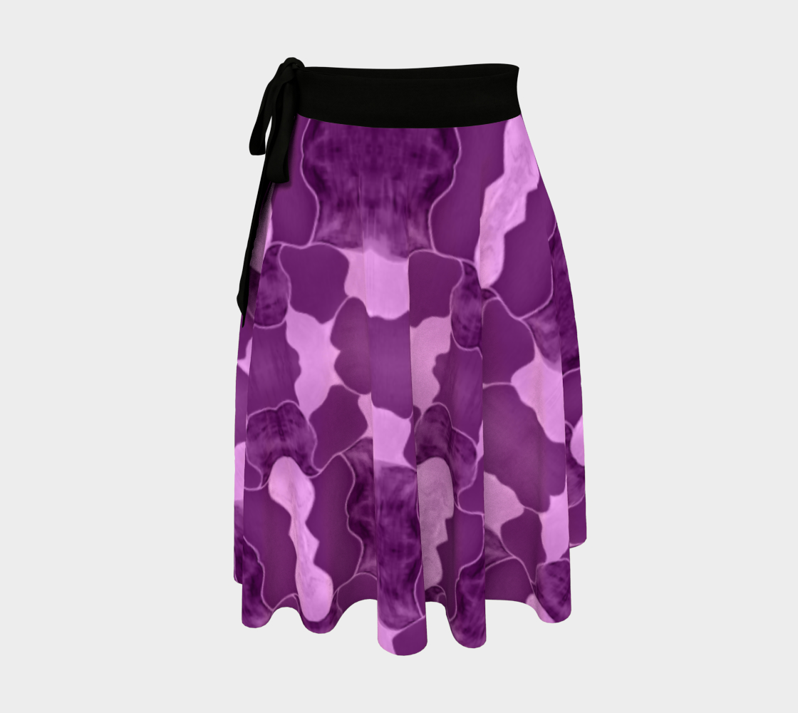 Grape Patchwork Wrap Skirt preview
