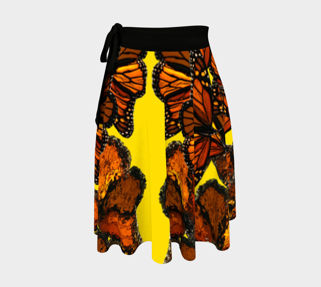Monarch Flurry Wrap Skirt 3D preview