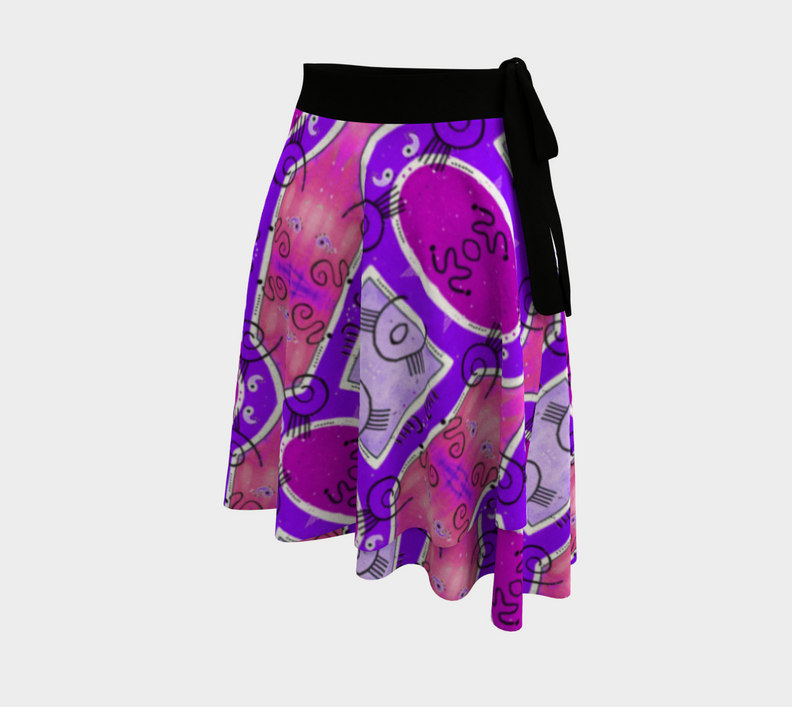 Tribal Rose Wrap Skirt preview #2