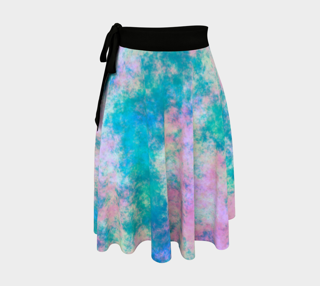 Aqua Pink Wrap Skirt preview