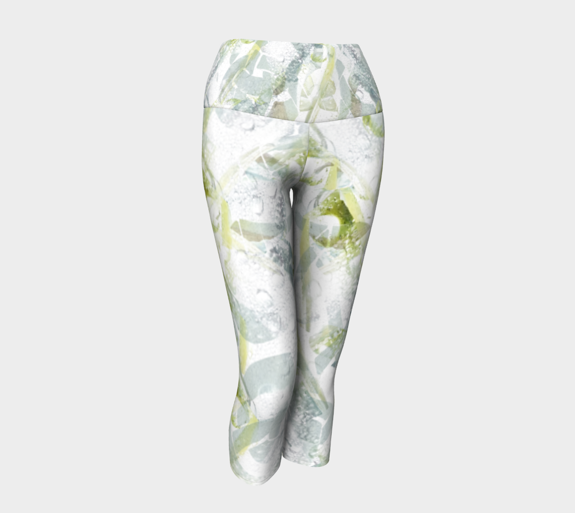 Spring Equinox 1 Yoga Capris by Laura Davis Art Studio preview #1