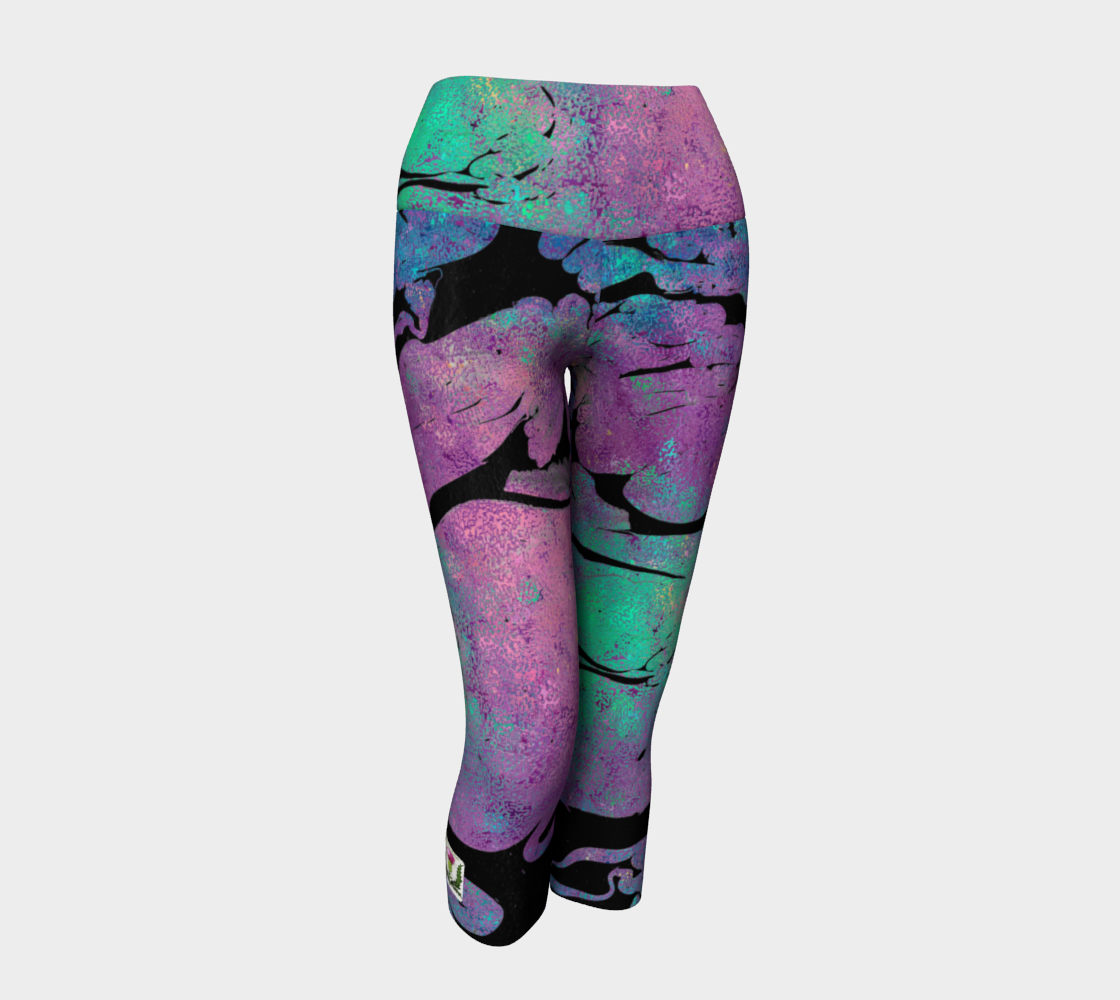 Fairlings Delight's Black Marble Capris Leggings 53086A4 preview #1