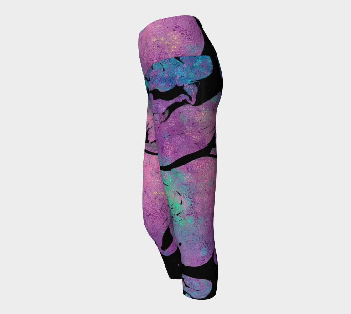 Fairlings Delight's Black Marble Capris Leggings 53086A4 preview #2