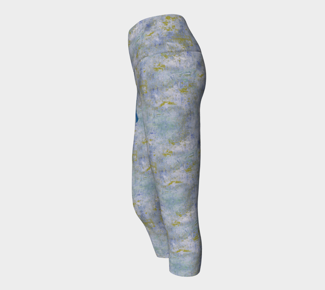 Blue Splatter Print with Seahorse preview #2