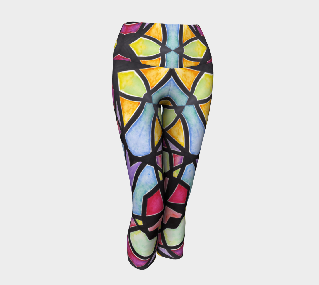 Metro Stained Glass Yoga Capris preview