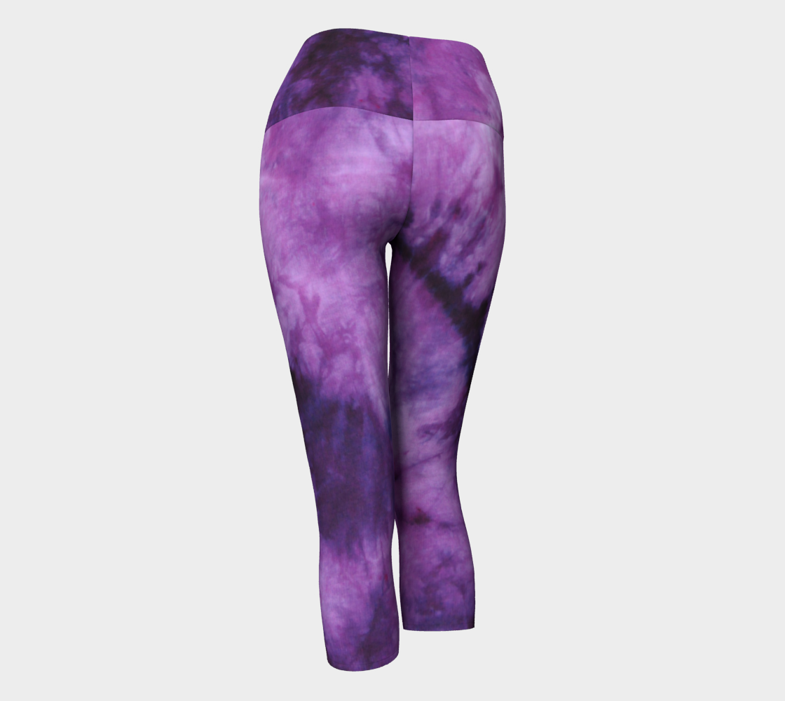 Purple Marble Yoga Capri preview #3