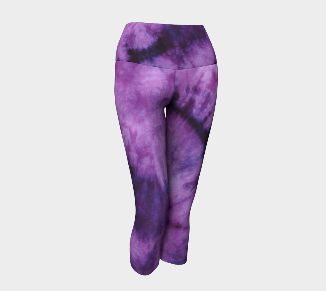 Purple Marble Yoga Capri preview #1