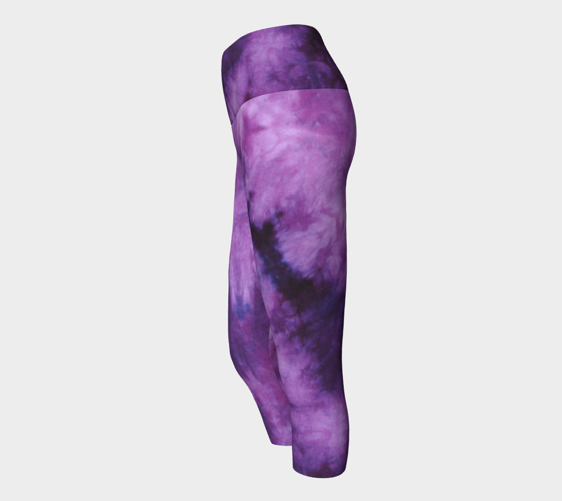 Purple Marble Yoga Capri preview #2