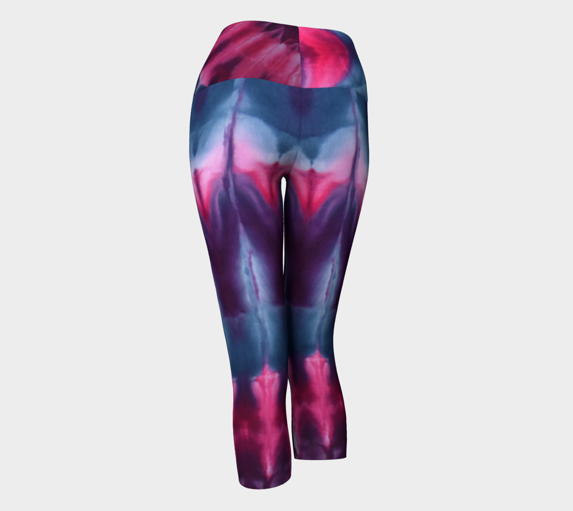Pink Peacock 2 Yoga Capri preview #3