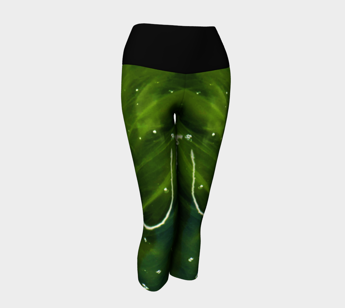 Green Algae and Water Yoga Capris preview