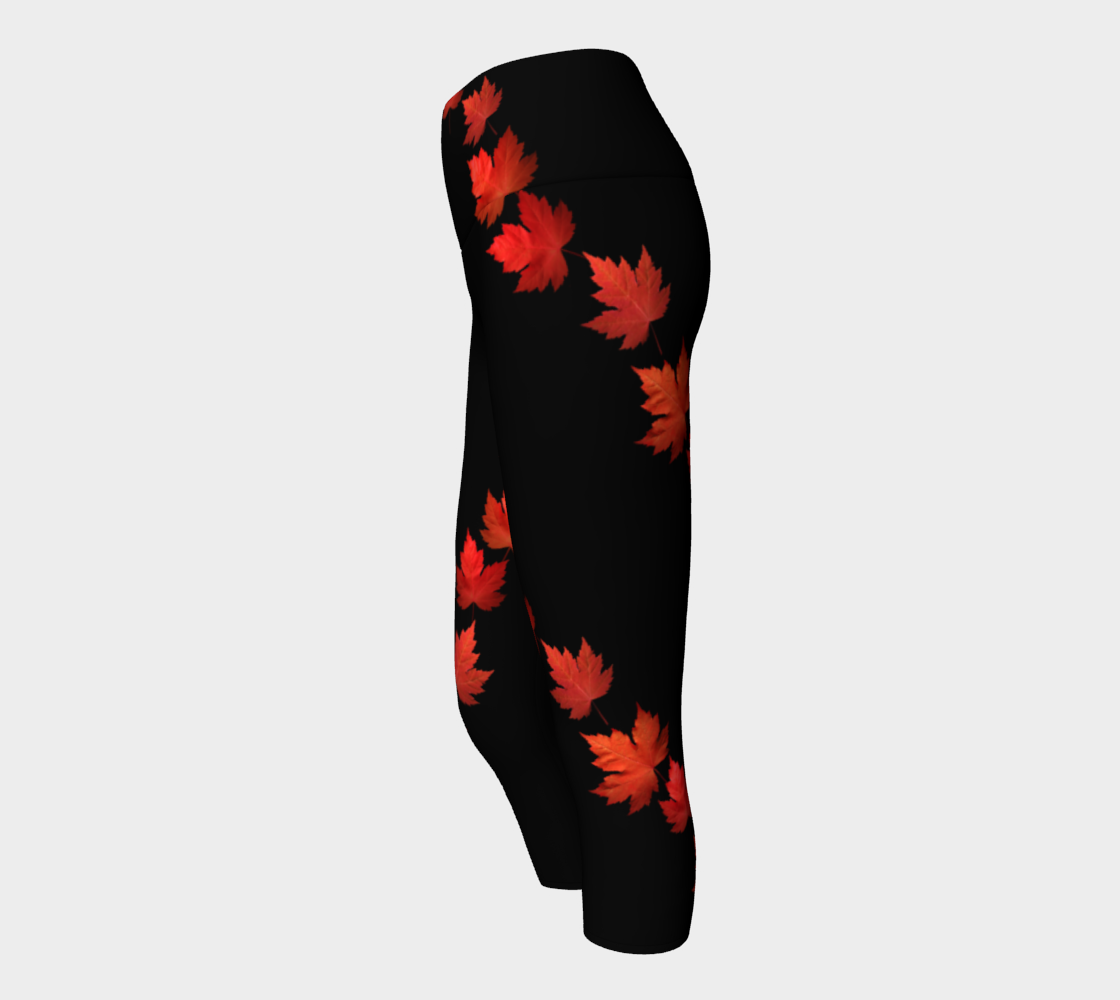 Canada Autumn Maple Leaf Yoga Pants thumbnail #3