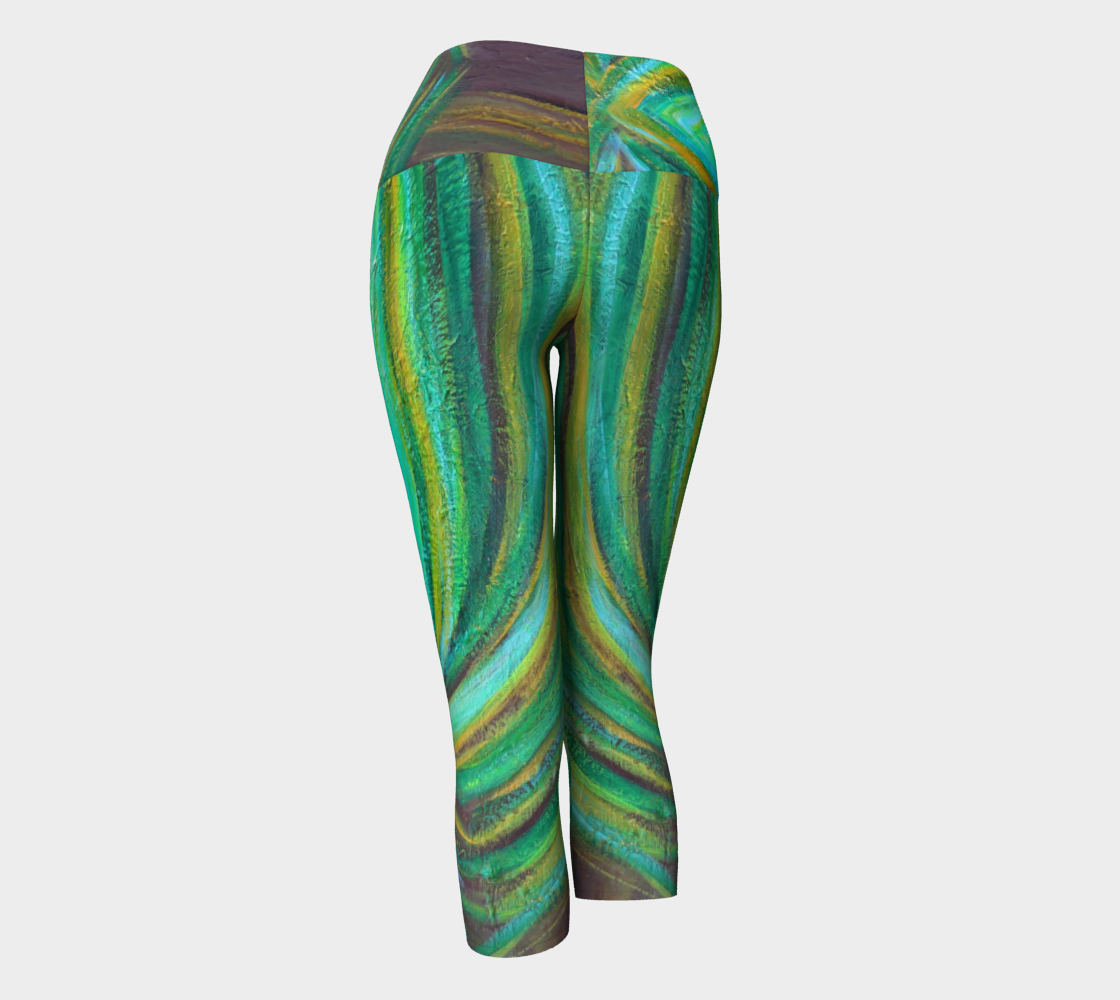 Yoga Capris Palm Tree Heart Collection preview #3