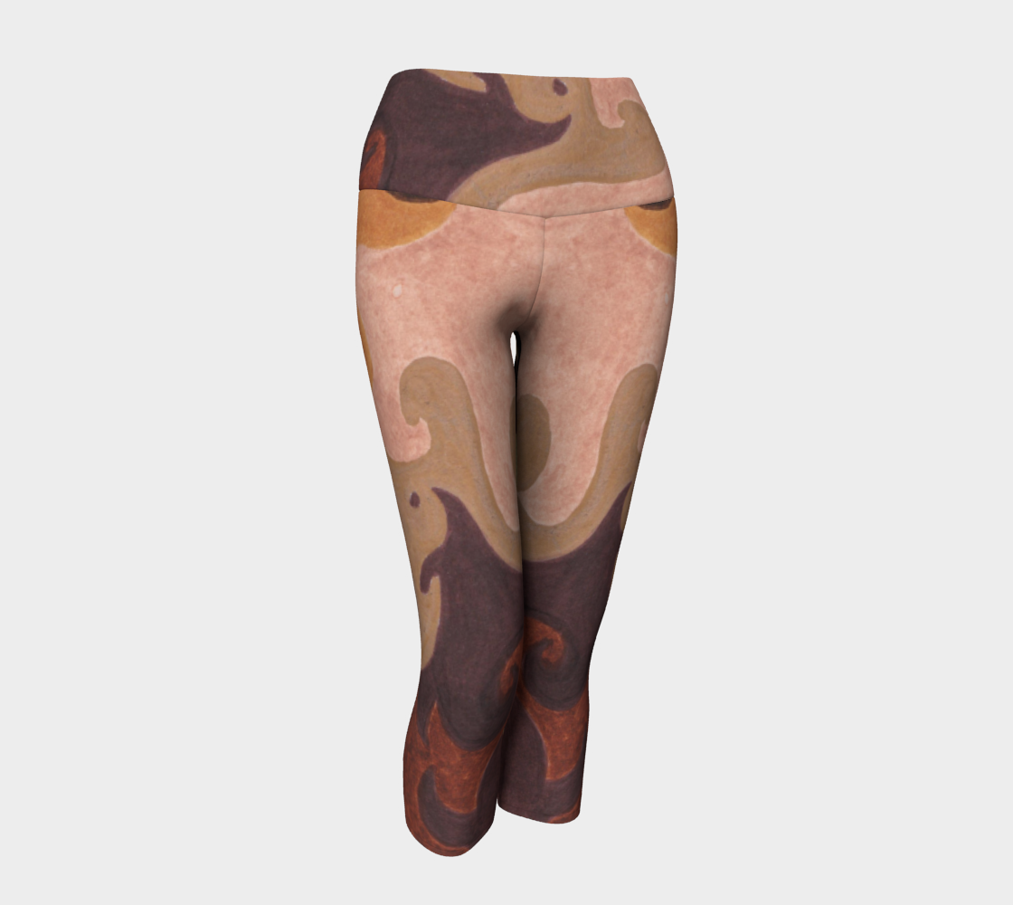Yorkie Swirl yoga pants 3D preview