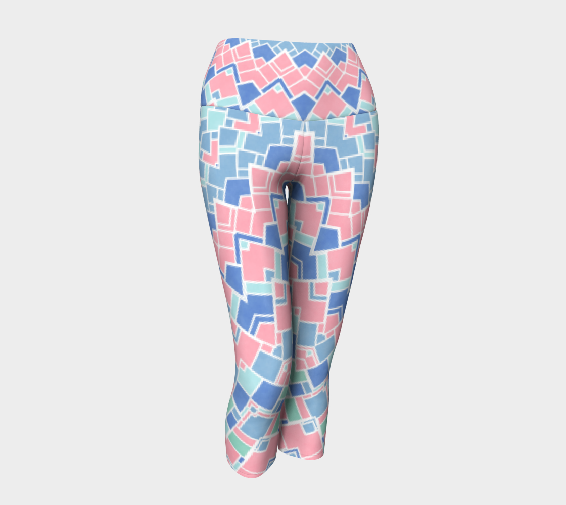 Groovy Boho Pastel Mondrian Mandala preview #1