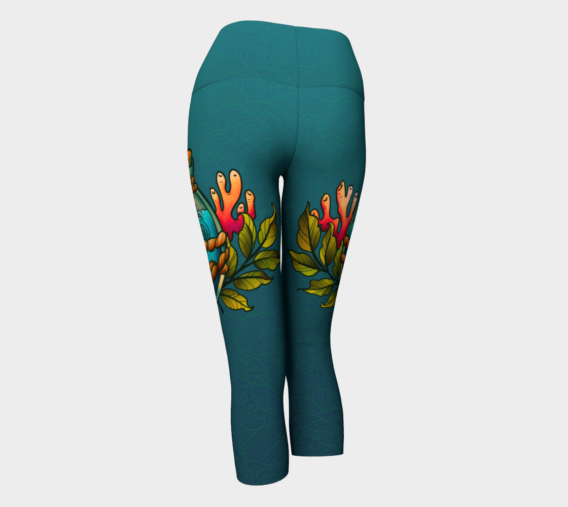 The Ocean in a Bottle Yoga Capris  preview #3