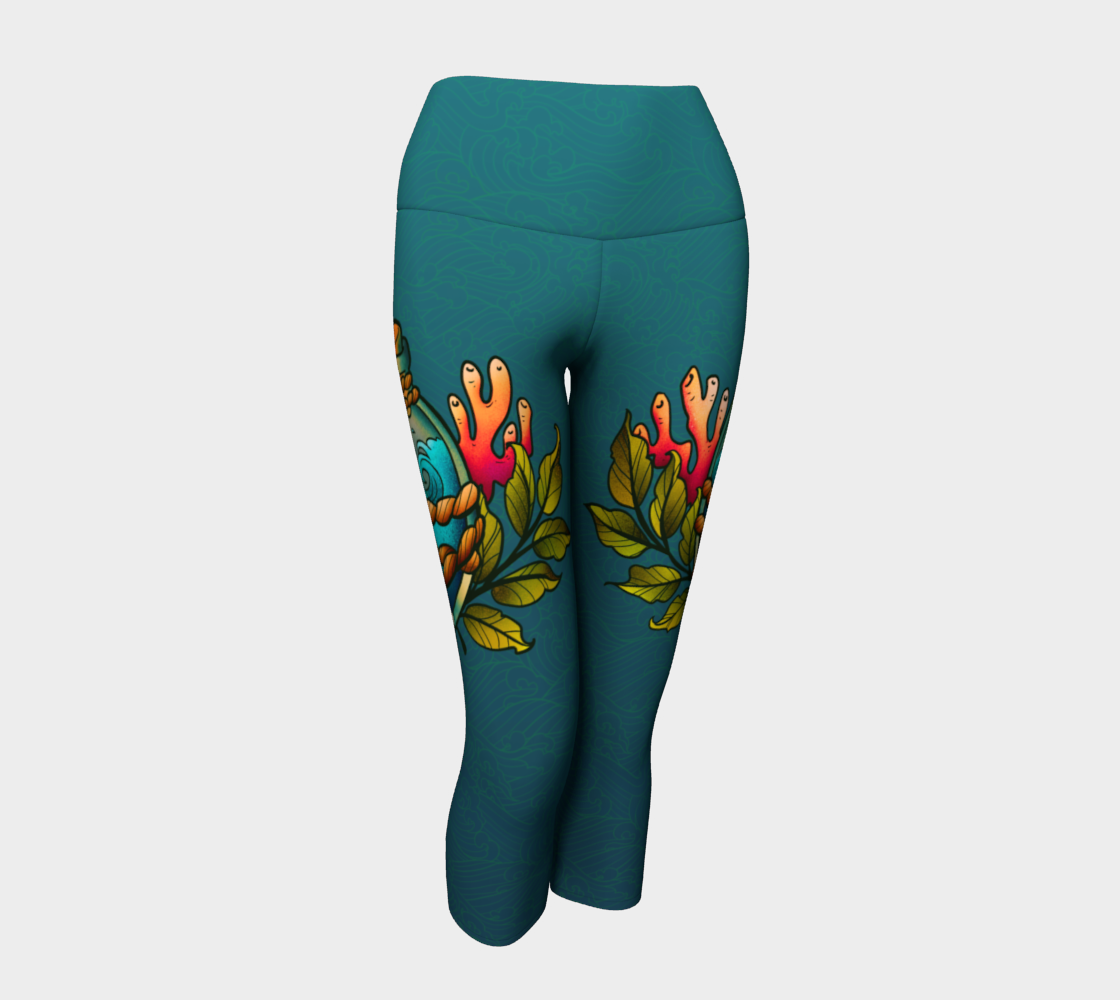 The Ocean in a Bottle Yoga Capris  preview