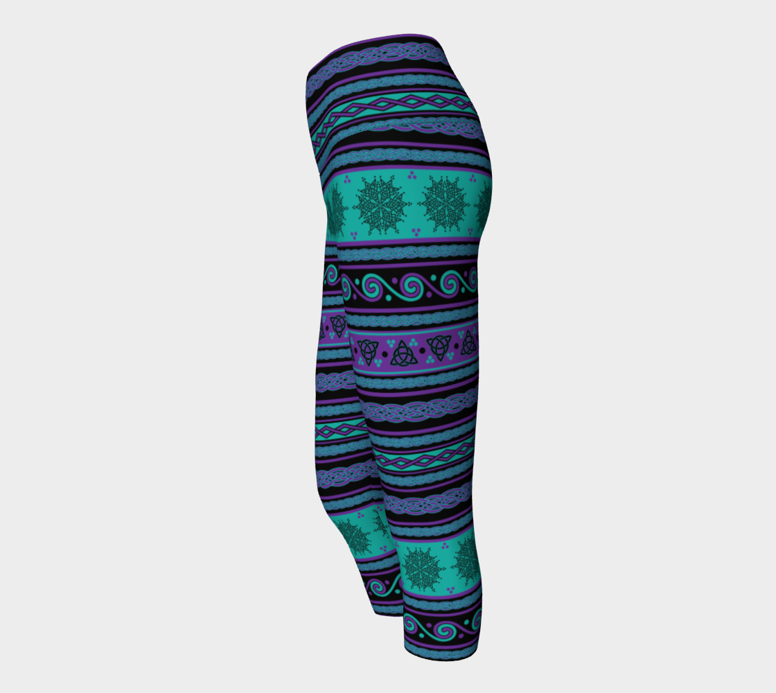Celtic Knot Fair Isle in Purple and Teal preview #2