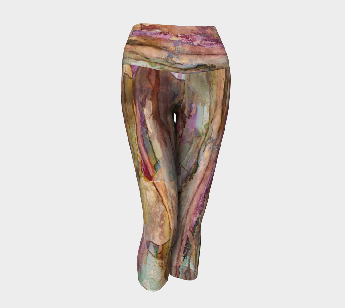 Forest Morning (yoga capris) 3D preview