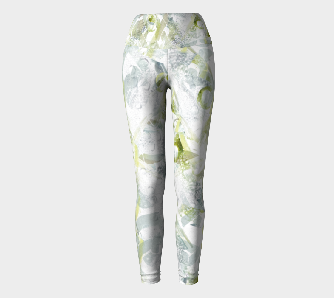 Spring Equinox 1 Yoga Leggings by Laura Davis Art Studio preview #2