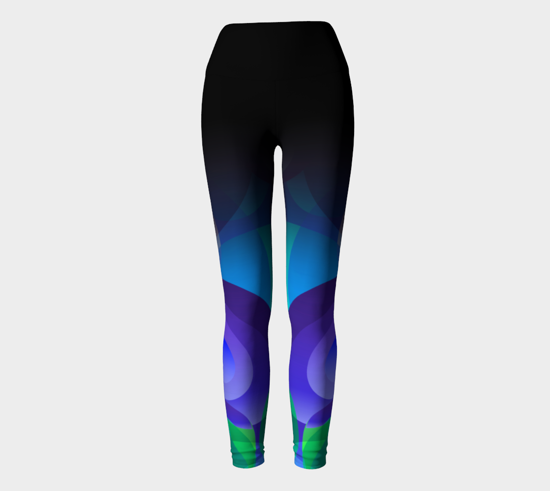 Geometrix - Ellipse Indigo Yoga Leggings preview