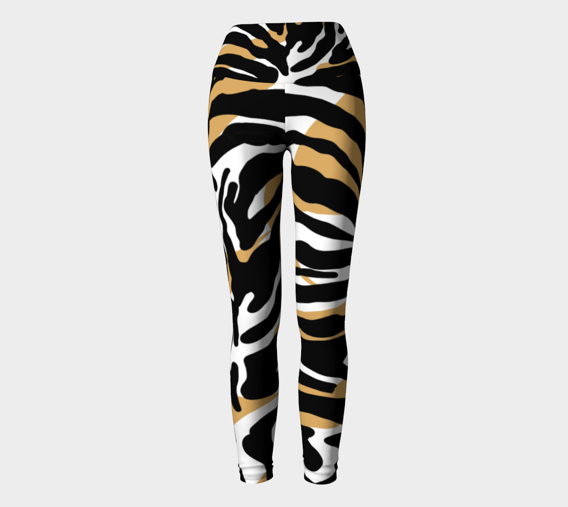 Zebra yoga leggings preview