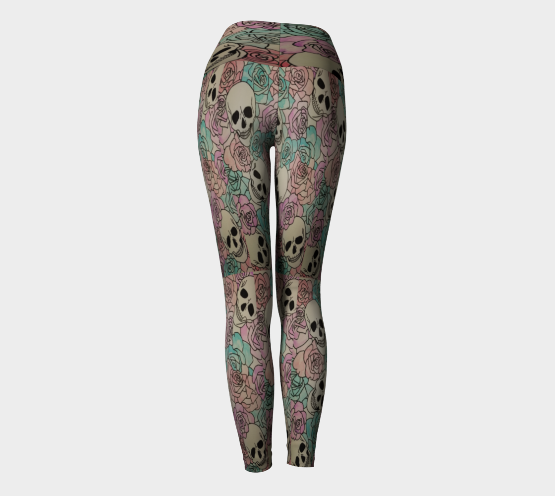 skull yoga leggings